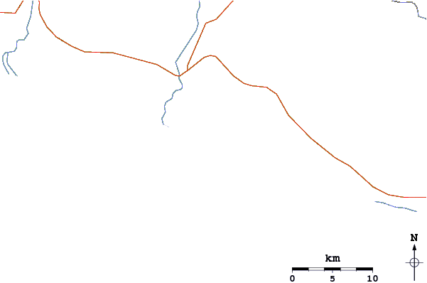Roads and rivers around Paraiso Escondido