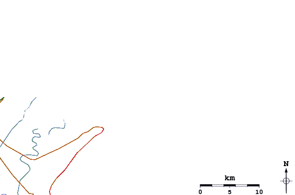 Roads and rivers around Paralelas