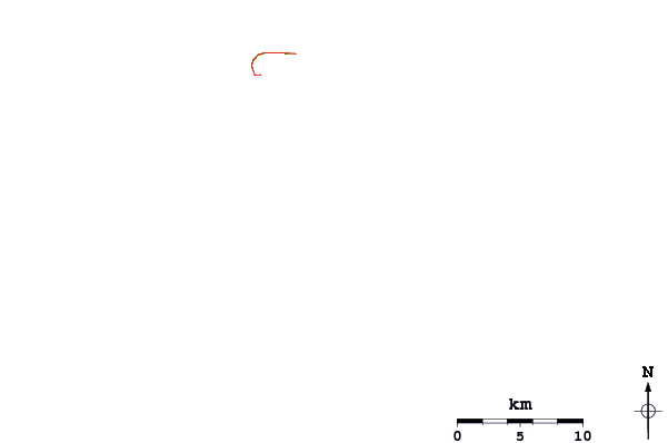 Roads and rivers around Parea Right