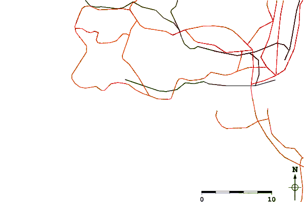 Roads and rivers around Parede