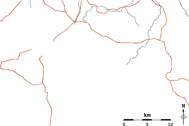 Roads and rivers around Park Beach