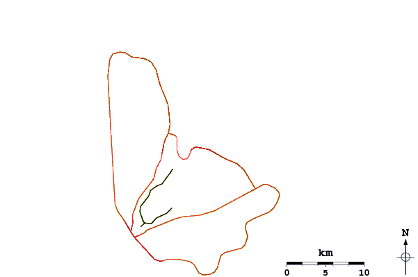 Roads and rivers around Parler