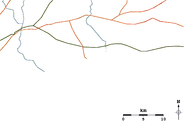 Roads and rivers around Parque del Plata