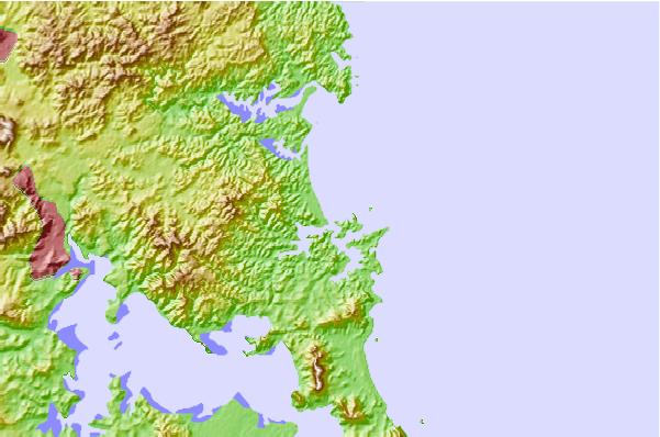 Surf spots located close to Pataua