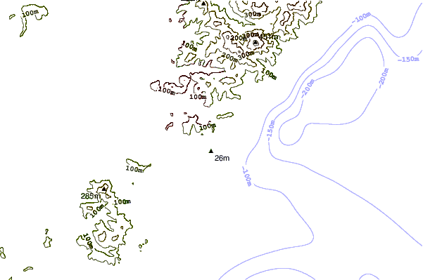 Shoreline around Patrokl