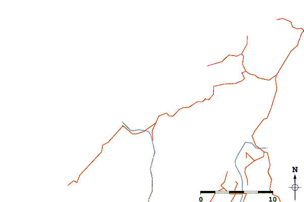 Roads and rivers around Paturau River