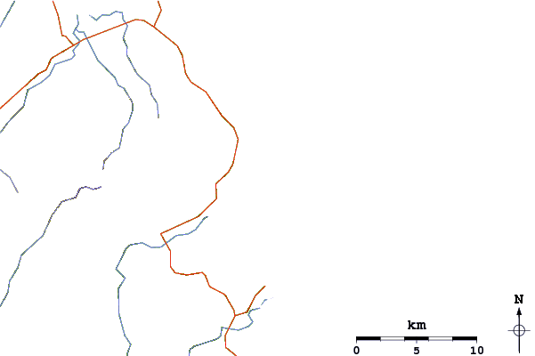 Roads and rivers around Pauanui Beach