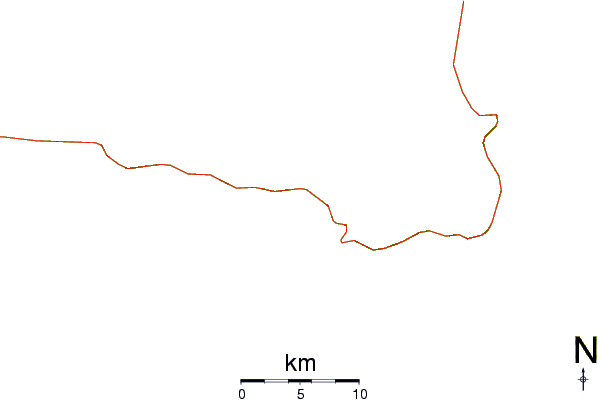 Roads and rivers around Pauba