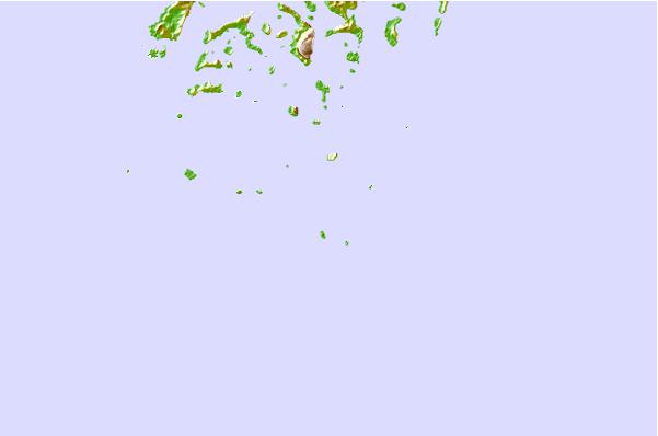 Surf spots located close to Peaking