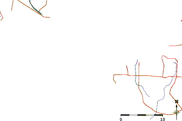 Roads and rivers around Pearses Beach