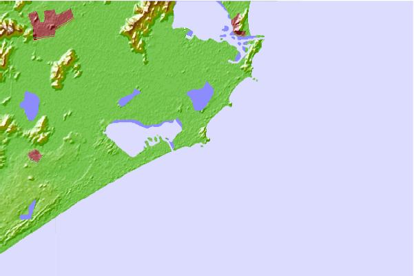 Surf breaks located close to Pedra Magra