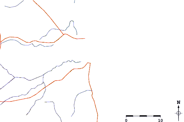 Roads and rivers around Pedra da Cachorra