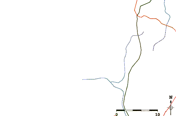 Roads and rivers around Pedrogao