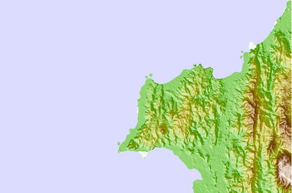 Surf spots located close to Pela Pela