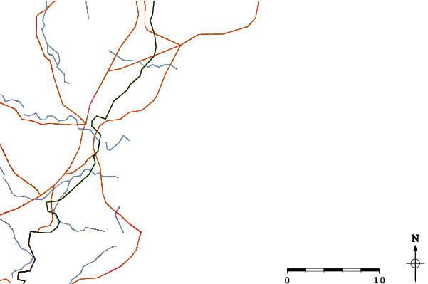 Roads and rivers around Pelican Beach