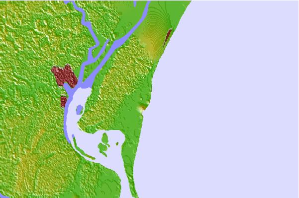 Surf spots located close to Pelican Poles