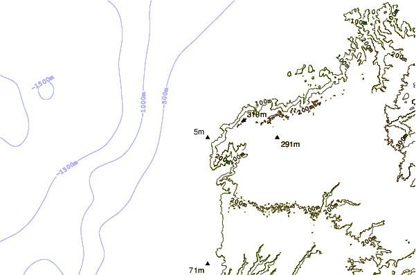 Shoreline around Peña Negra