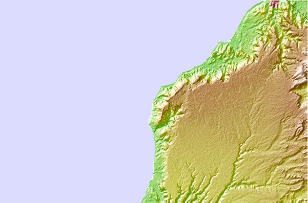 Surf spots located close to Peña Negra