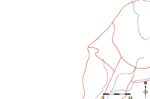 Roads and rivers around Peña Negra