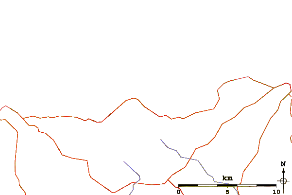 Roads and rivers around Pennan