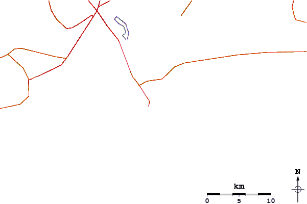 Roads and rivers around Pensacola Beach Pier