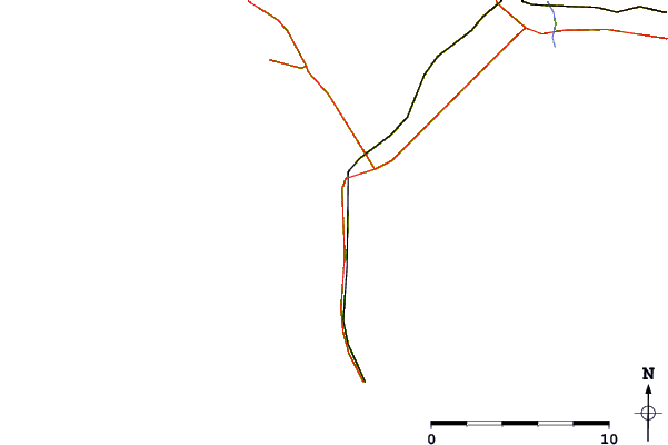 Roads and rivers around Penthievre