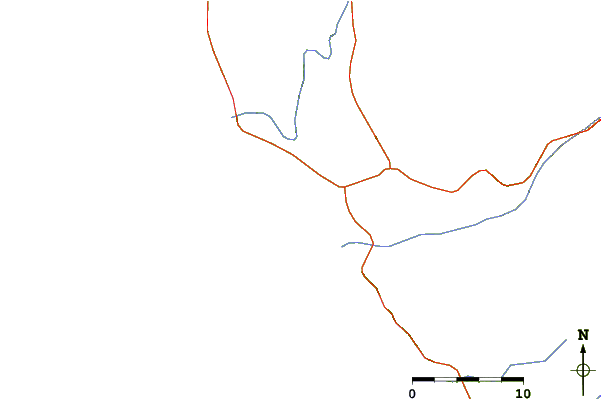 Roads and rivers around Pepinos