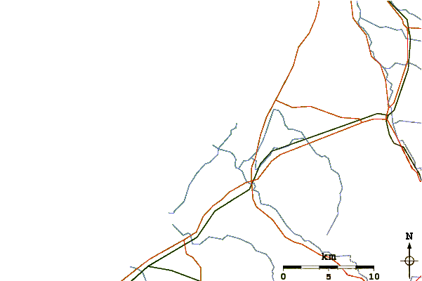 Roads and rivers around Peppermint Grove Reef