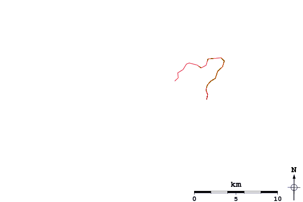 Roads and rivers around Perelle Bay