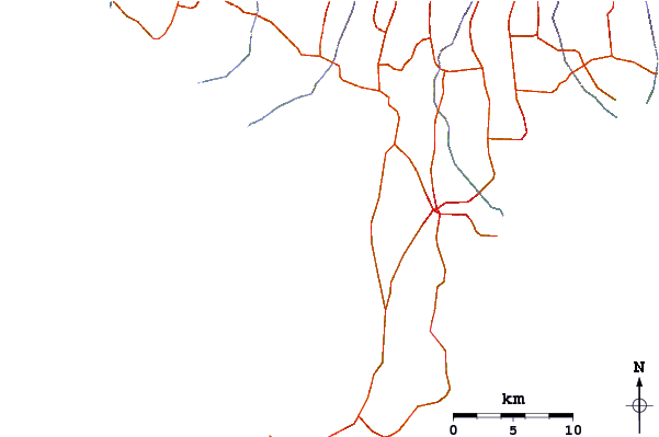 Roads and rivers around Pererenan