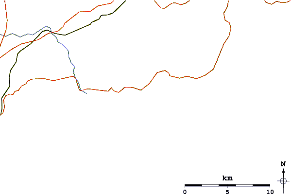Roads and rivers around Perfect Wave
