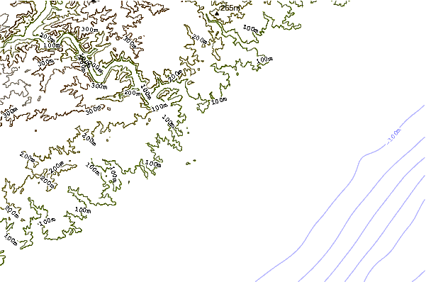 Shoreline around Periwinkles