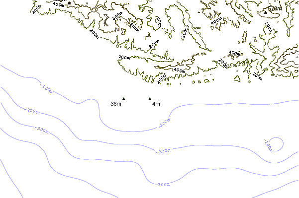 Shoreline around Perkos