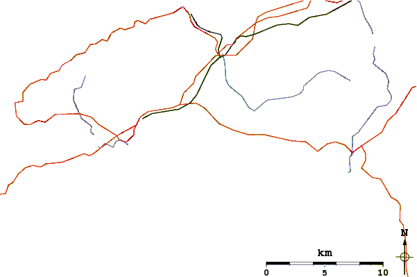 Roads and rivers around Perranuthnoe