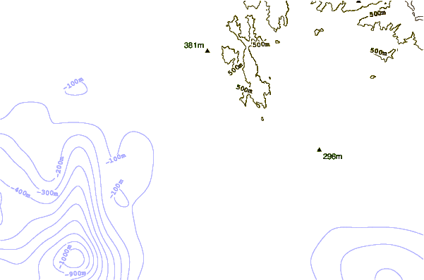 Shoreline around Perro Fino