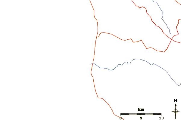 Roads and rivers around Pescadero State Beach