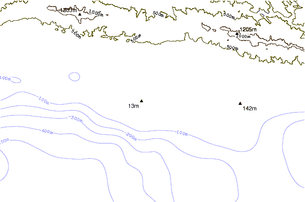 Shoreline around Pescaderos