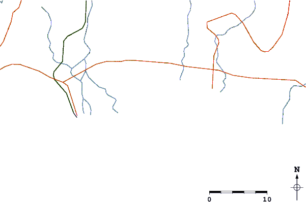 Roads and rivers around Petacalco