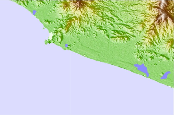 Surf spots located close to Petatlan