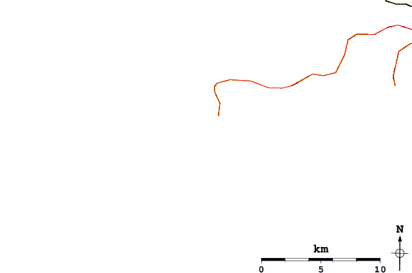 Roads and rivers around Petes Reef