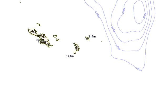 Shoreline around Petite Anse