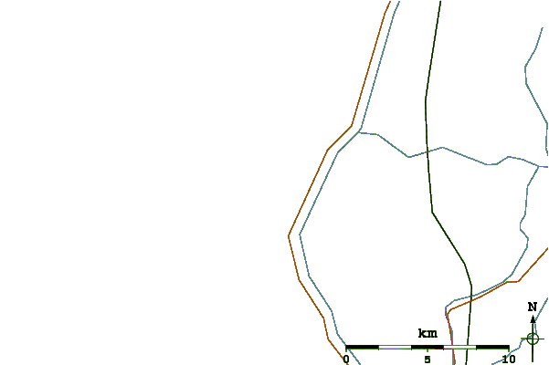 Roads and rivers around Petten