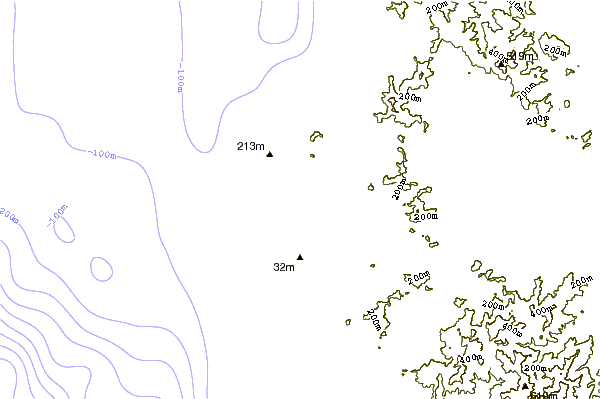 Shoreline around Pico Pequeno