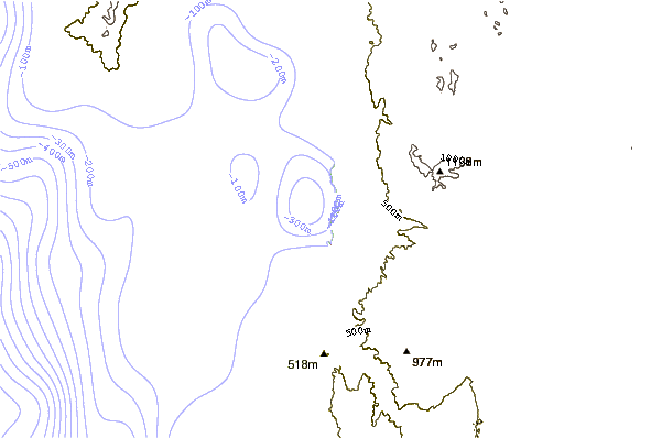 Shoreline around Piedra del Lobo