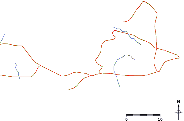 Roads and rivers around Piedras Negras