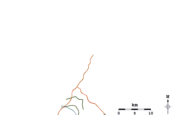 Roads and rivers around Pigeon Point