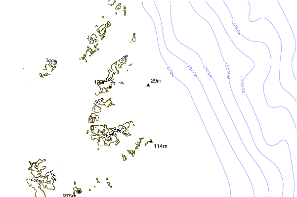 Shoreline around Pilar