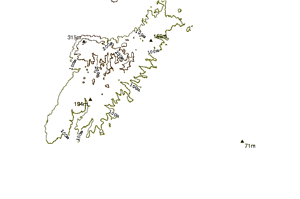 Shoreline around Pines