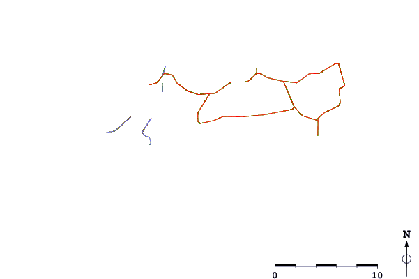 Roads and rivers around Marina di Campo / Pineta