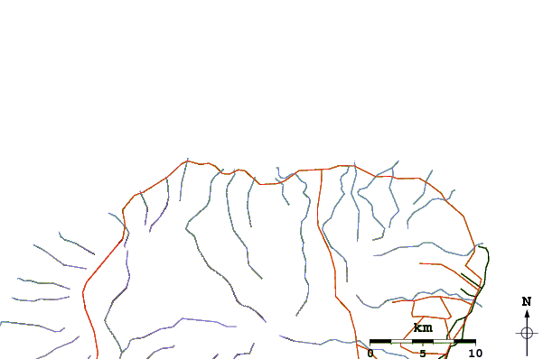 Roads and rivers around Pinetrees
